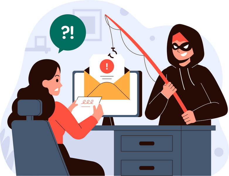 Email Phishing Illustration