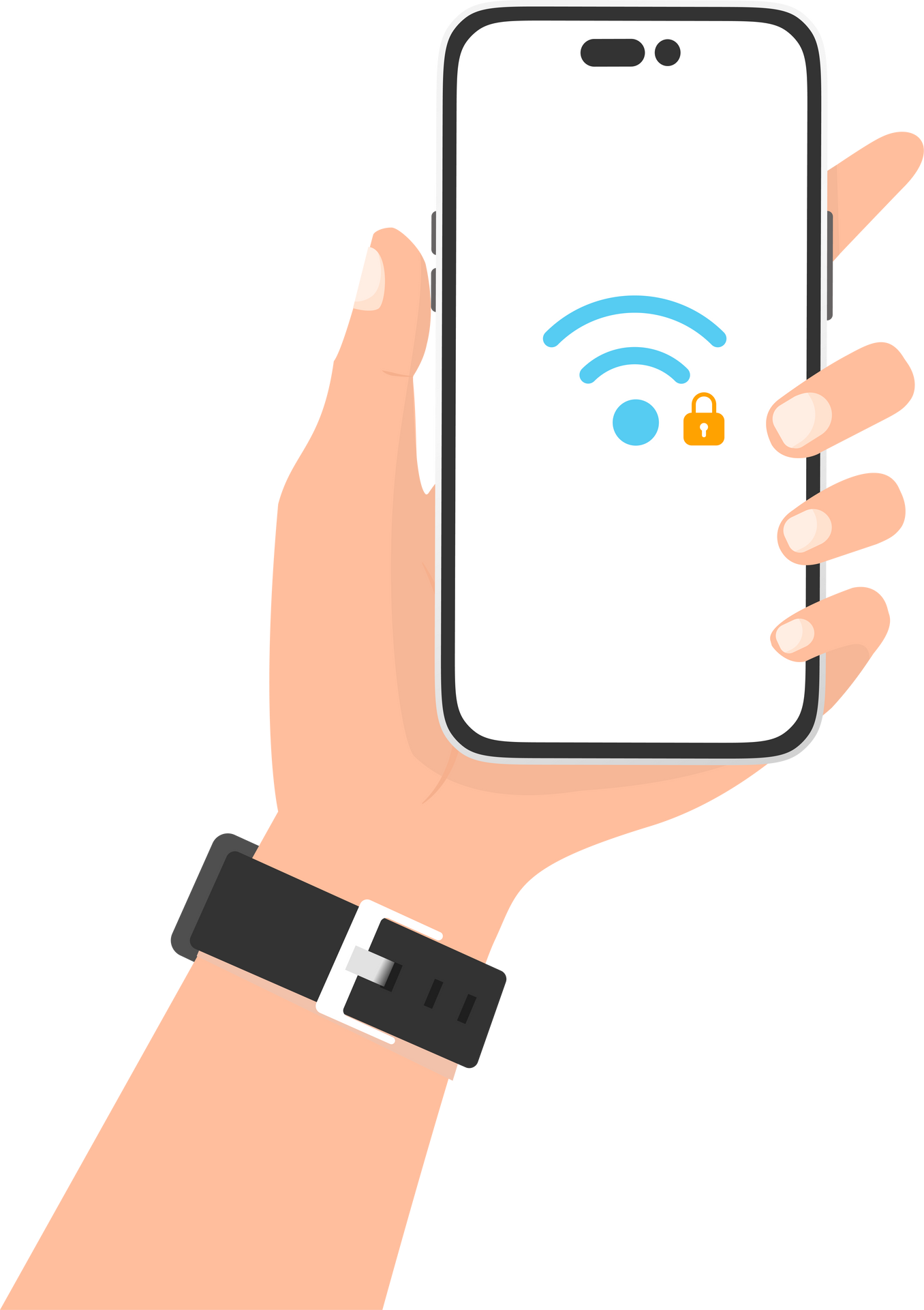 mobile wifi hotspot illustration